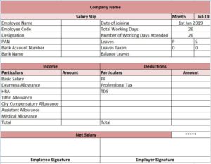 salary slip format excel formula free download salary slip format excel formula free download