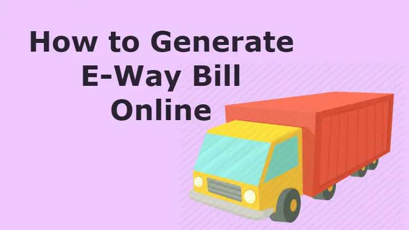 how to generate eway bill