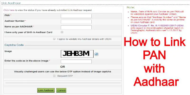 How to Link PAN with Aadhaar