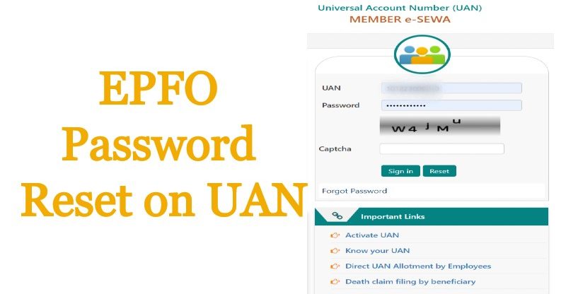 Reset EPFO Password