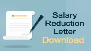 Download Salary Reduction Letter In Word, PDF Formats