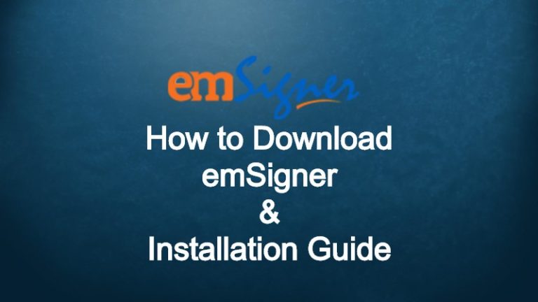 Download emSigner App for GST, MCA and Traces | Digital Signature App