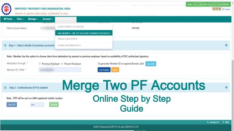 merge pf accounts